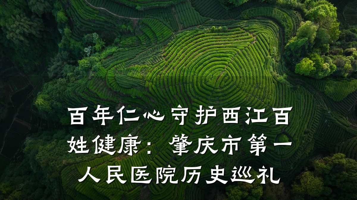 百年仁心守护西江百姓健康：肇庆市第一人民医院历史巡礼
