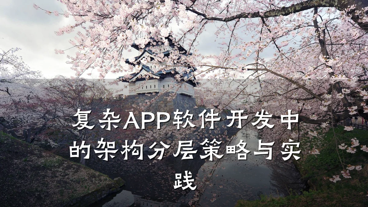 复杂APP软件开发中的架构分层策略与实践