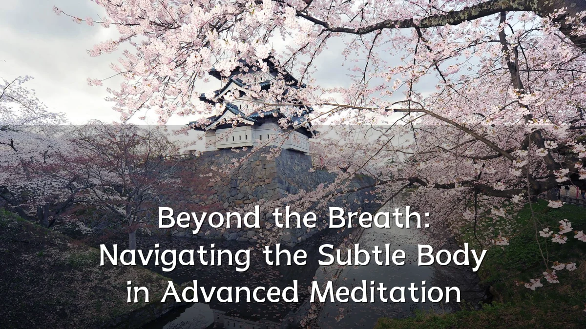 Beyond the Breath: Navigating the Subtle Body in Advanced Meditation