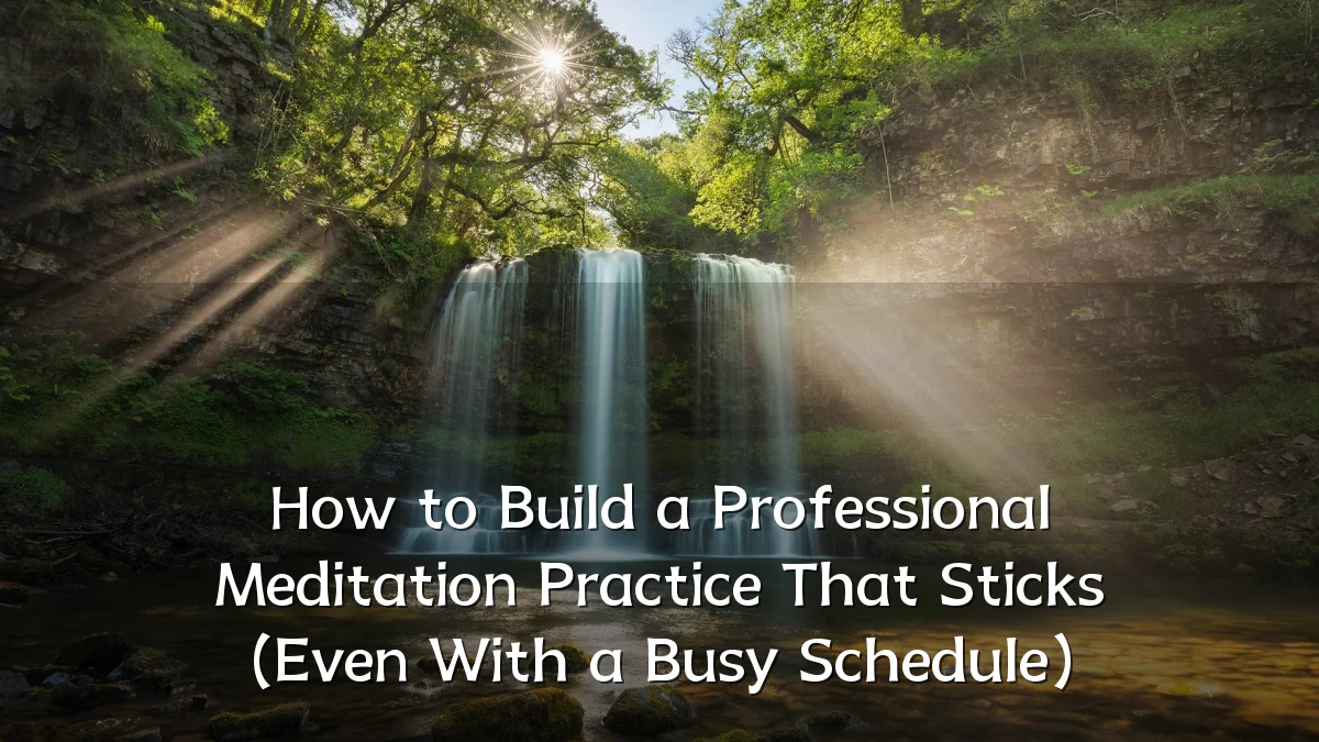 How to Build a Professional Meditation Practice That Sticks (Even With a Busy Schedule)