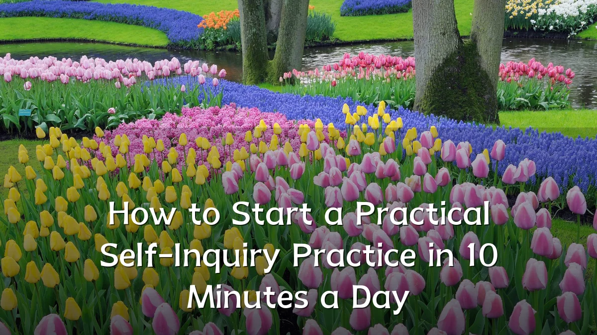 How to Start a Practical Self-Inquiry Practice in 10 Minutes a Day