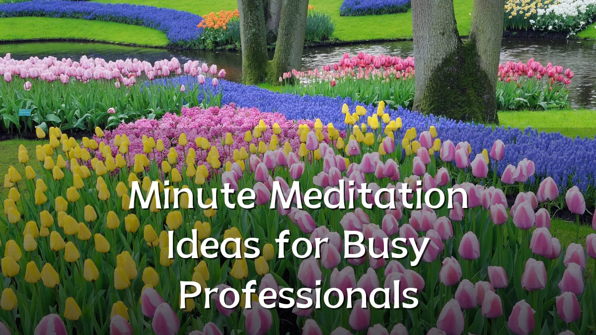 Minute Meditation Ideas for Busy Professionals