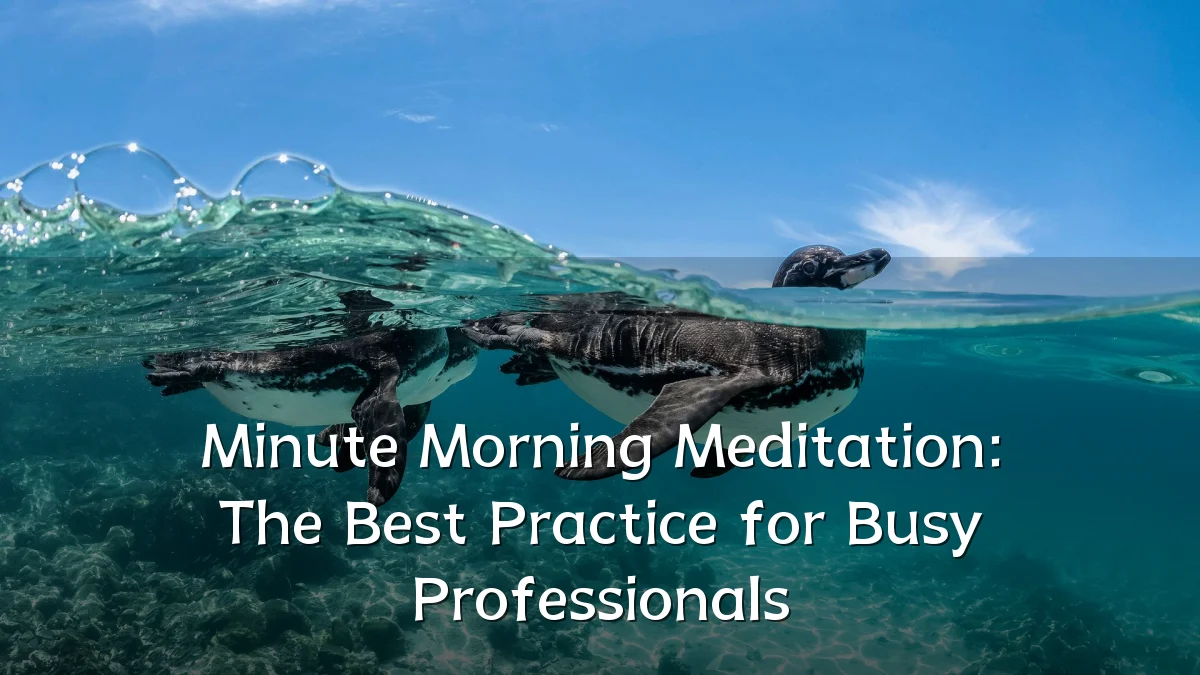 Minute Morning Meditation: The Best Practice for Busy Professionals