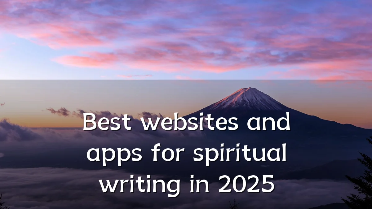 Best websites and apps for spiritual writing in 2025
