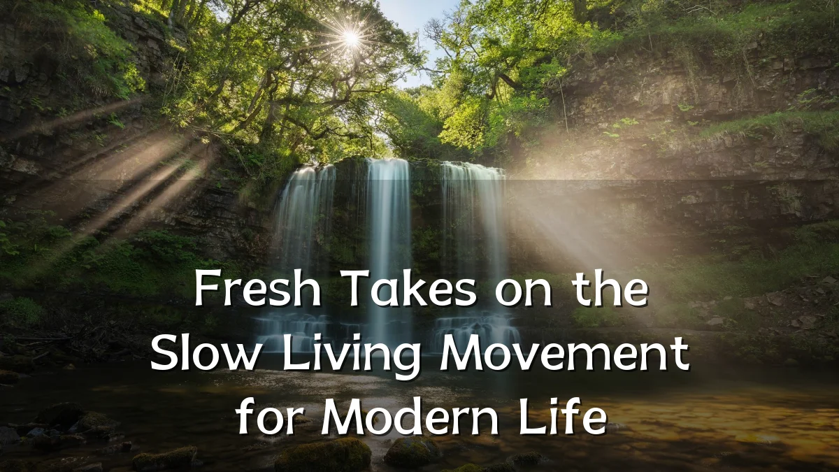 Fresh Takes on the Slow Living Movement for Modern Life