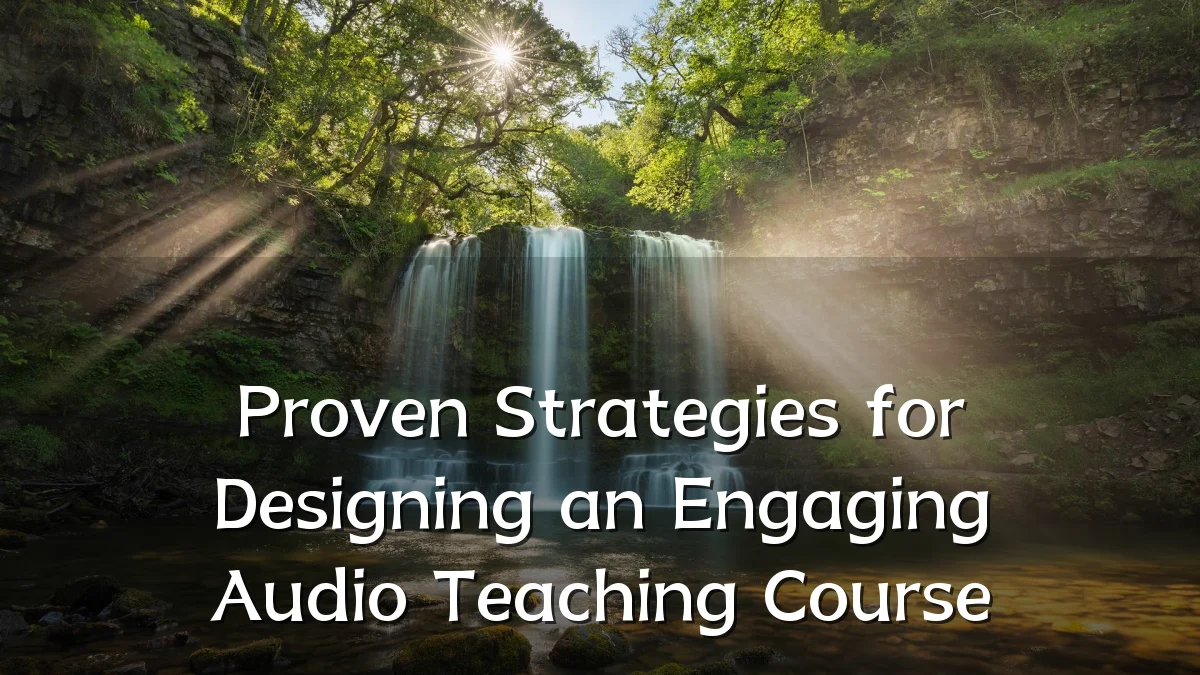 Proven Strategies for Designing an Engaging Audio Teaching Course