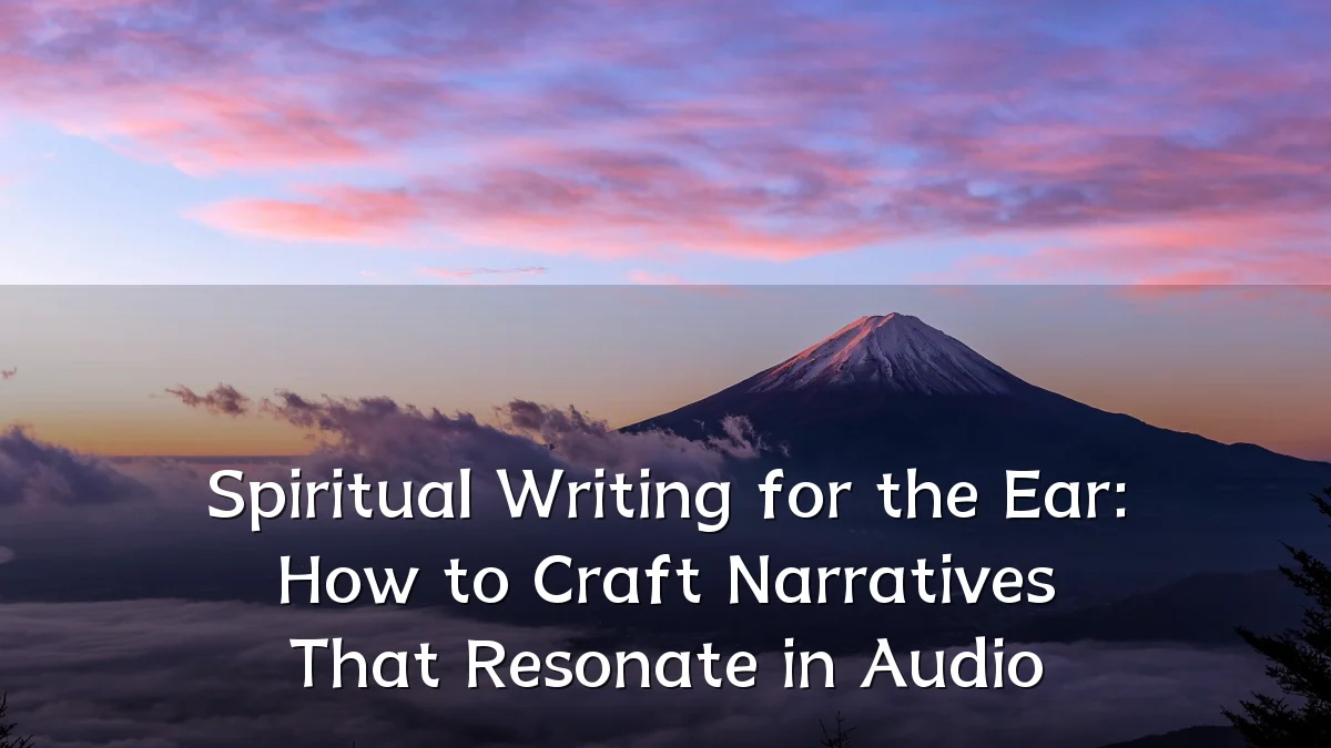Spiritual Writing for the Ear: How to Craft Narratives That Resonate in Audio