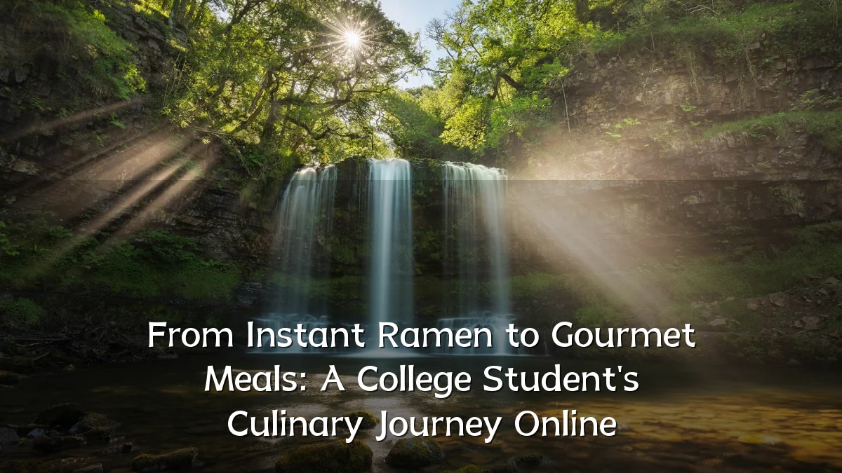 From Instant Ramen to Gourmet Meals: A College Student's Culinary Journey Online